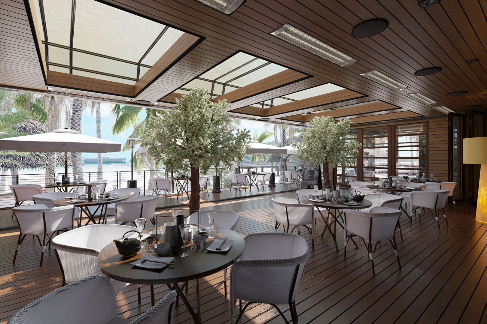 Restaurant  station balnéaire très recherchée, avec salle vue mer. — photo 2
