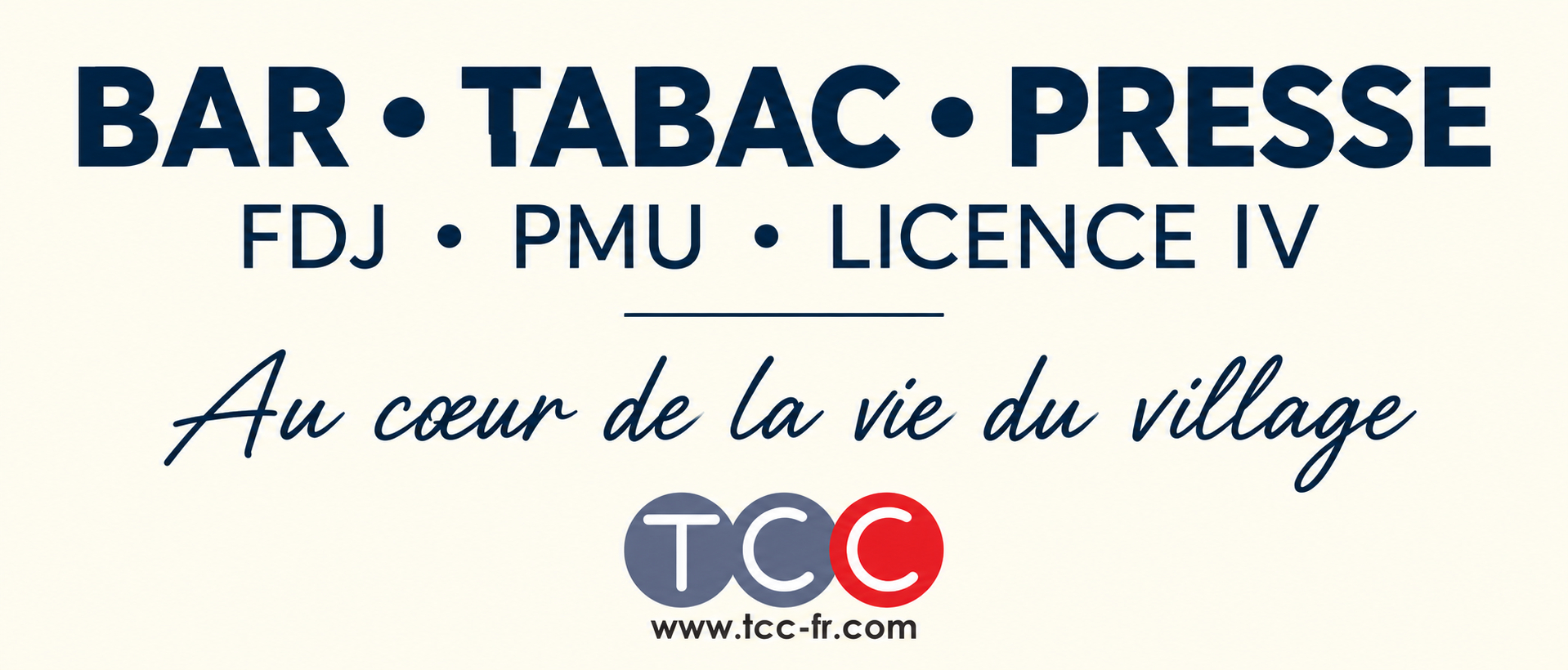 Fond de commerce bar, tabac, presse, FDJ et PMU au coeur d'un village provençal
