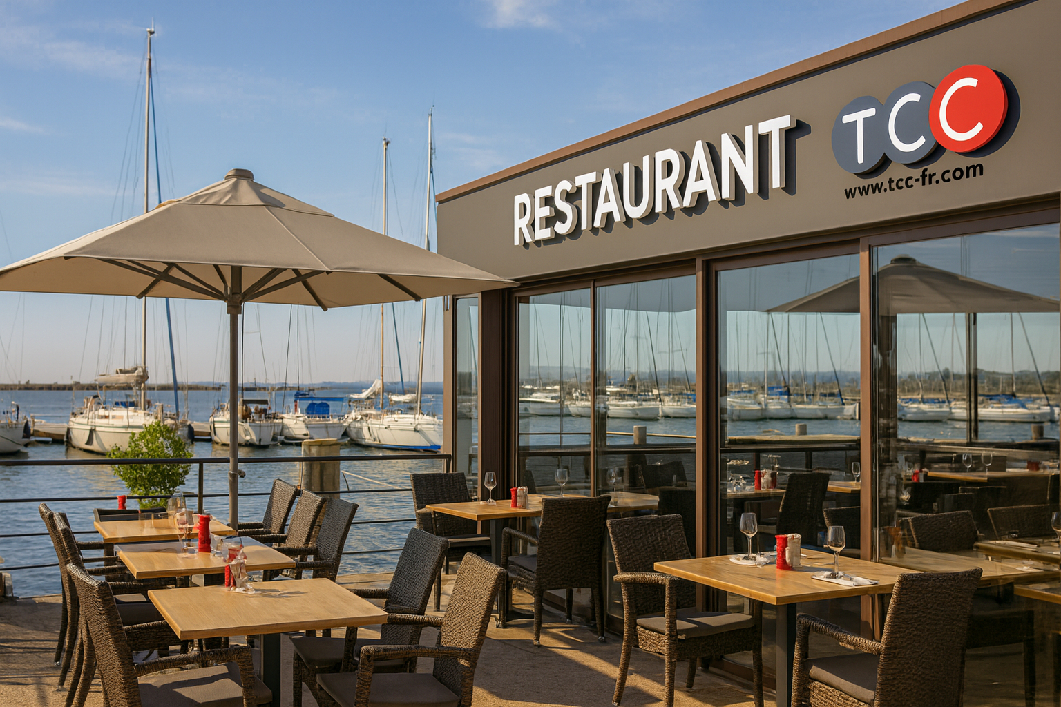 Cession de bail Restaurant, sur le port de Hyères 100 m2, +terrasse — photo 1