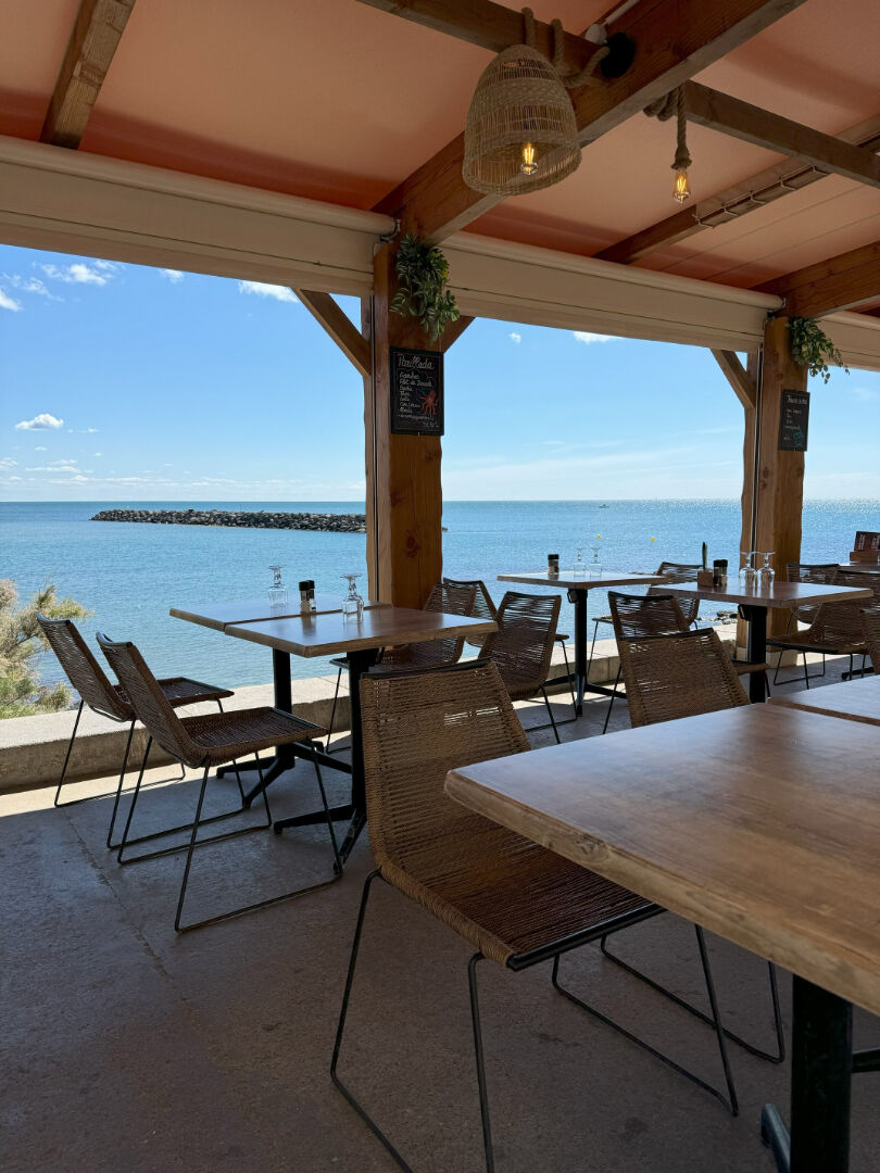 34  CAP D'AGDE EMPLACEMENT N°1 VENDS FONDS COMMERCE DE BAR,BRASSERIE,GLACIER OUVERT 6 MOIS FACE A LA MER EMPLACEMENT EXEPTIONNEL — photo 1